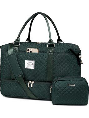 Stylish Travel Duffle Bag for Women | Weekender Bag with Shoe Compartment